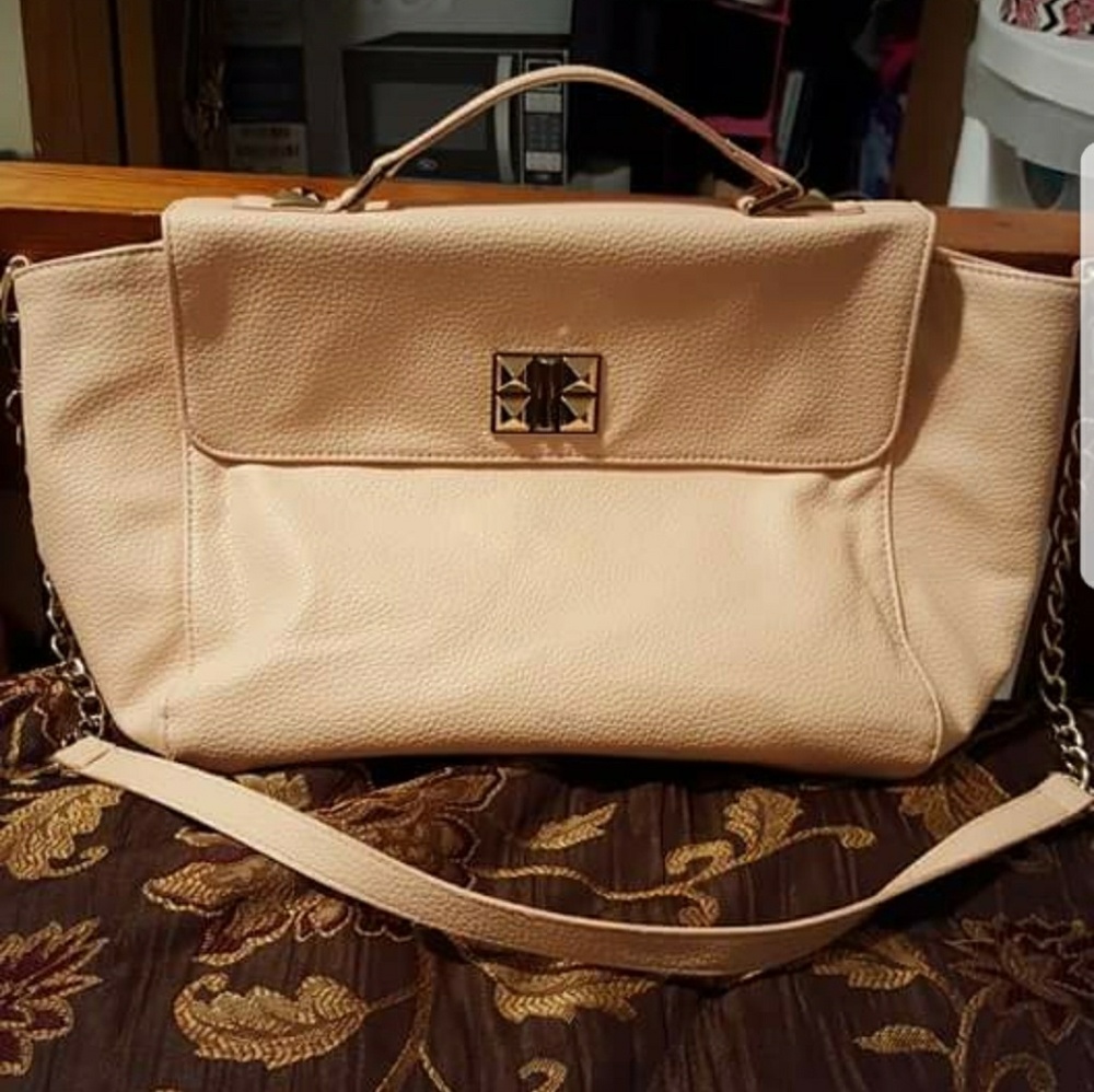 Pink w/gold chains Messenger bag